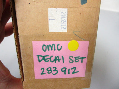 *NEW OEM* 0720 OMC Johnson "Evinrude" Decal Set 283912 0283912