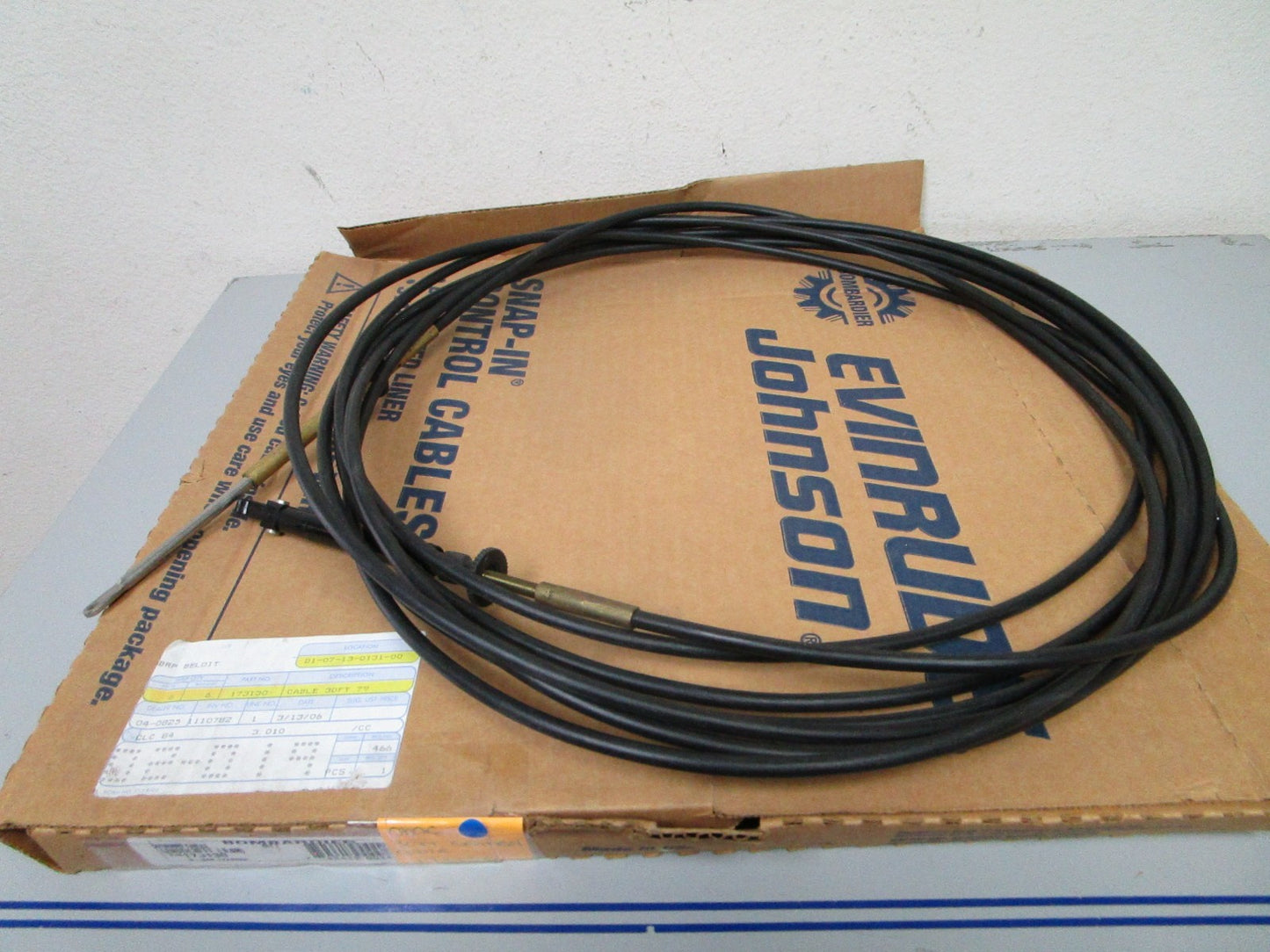*NEW OEM* 0720 OMC Johnson Evinrude 30ft Control Cable 173130 0173130
