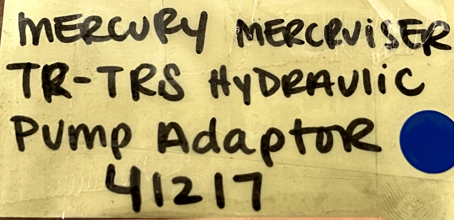 *NEW OEM* 0670 Mercury Mercruiser TR - TRS Hydraulic Pump Adaptor 41217