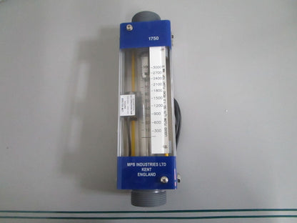 MPB Industries Series 1750 Variable Area Flowmeter Glass Tube NEW OEM 0820