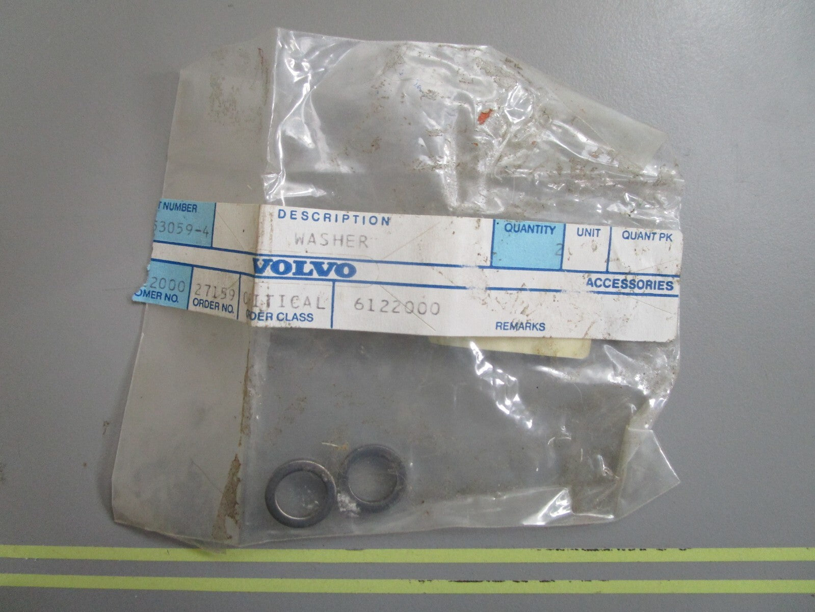 *NEW OEM* (LOT OF 2) 0810 Volvo Penta Washer 853059