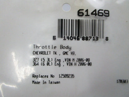 *NEW* 0810 Fel-Pro Throttle Body Gasket 61469