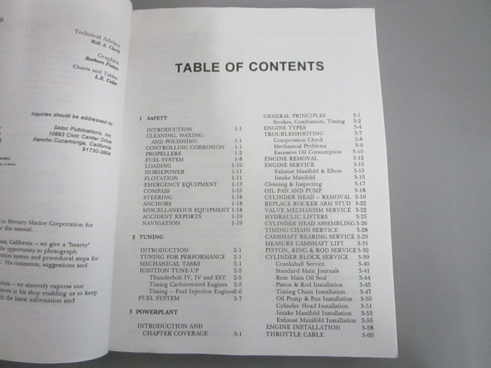 NEW 046-2 Seloc Vol. 3 MerCruiser Stern Drive Bravo I,II, III Repair Manual 0820