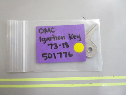 *NEW OEM* 0810 OMC Johnson Evinrude Ignition Key 73-18 501776 0501776