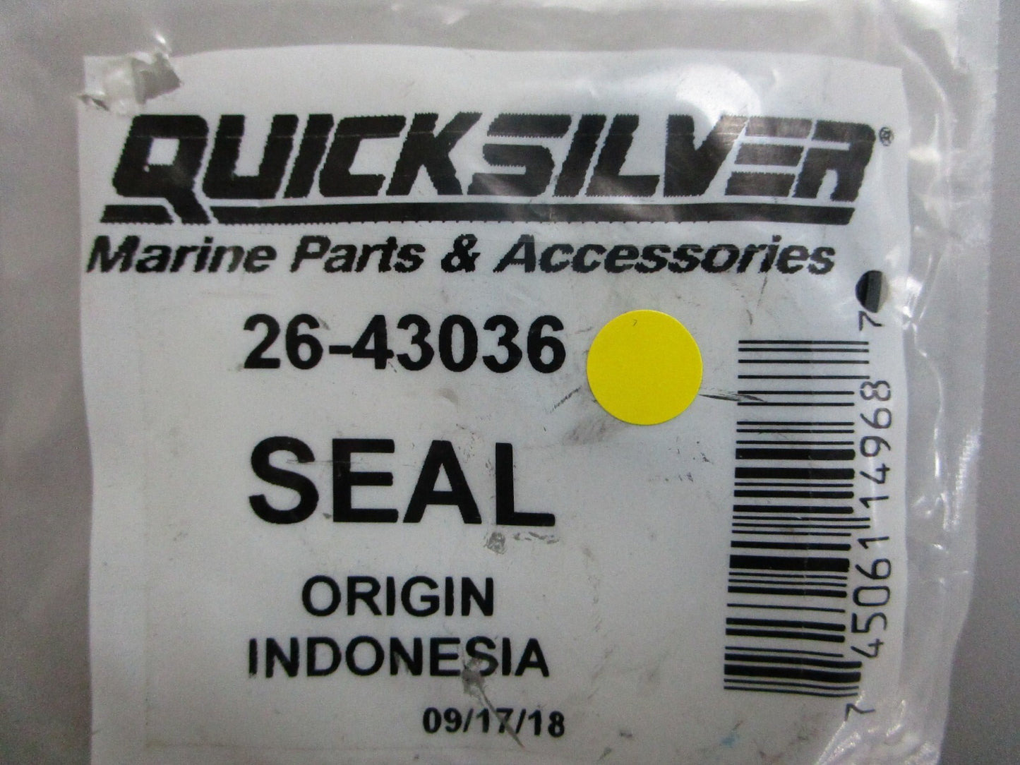 *NEW OEM* 0810 Mercury Quicksilver Seal 26-43036