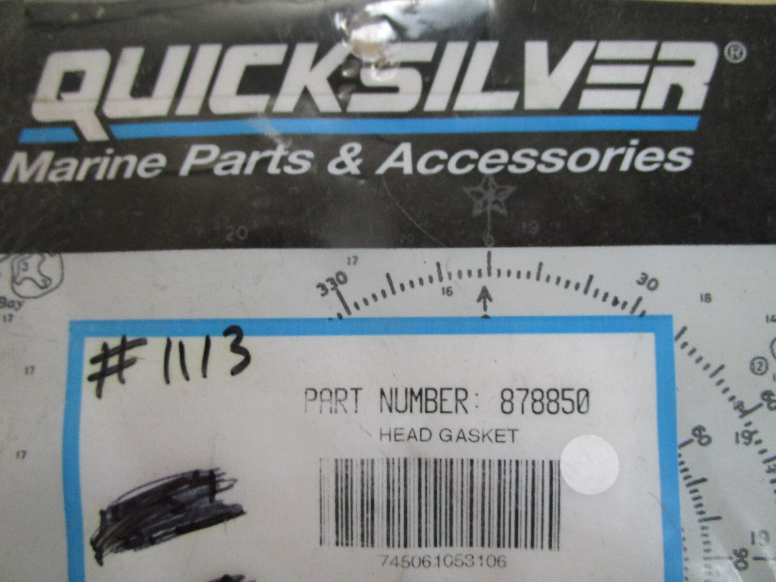 *NEW OEM* 0810 Mercury Quicksilver Head Gasket 878850