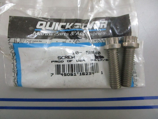 *NEW OEM* (LOT OF 2) 0770 Mercury Quicksilver Screw 10-58640
