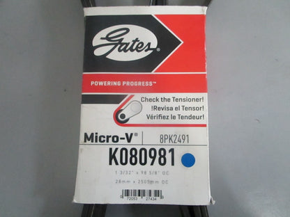 NEW K080981 Gates Micro-V Serpentine Belt 0820