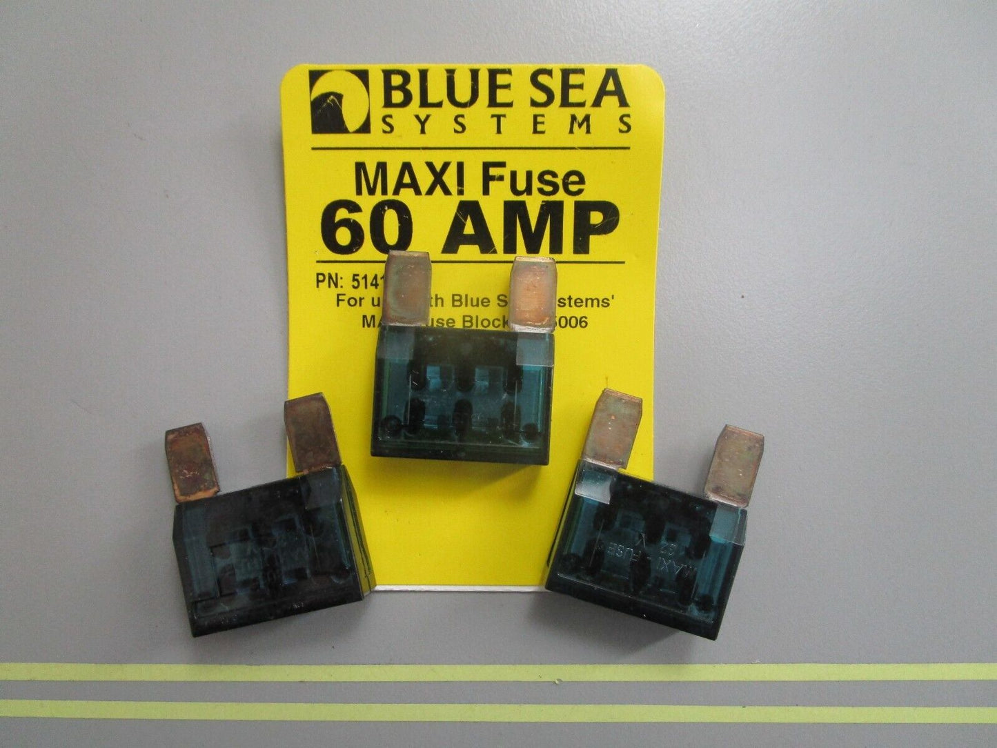 *NEW* (LOT OF 3) 0810 Blue Sea Systems 60AMP Maxi Fuse 5141