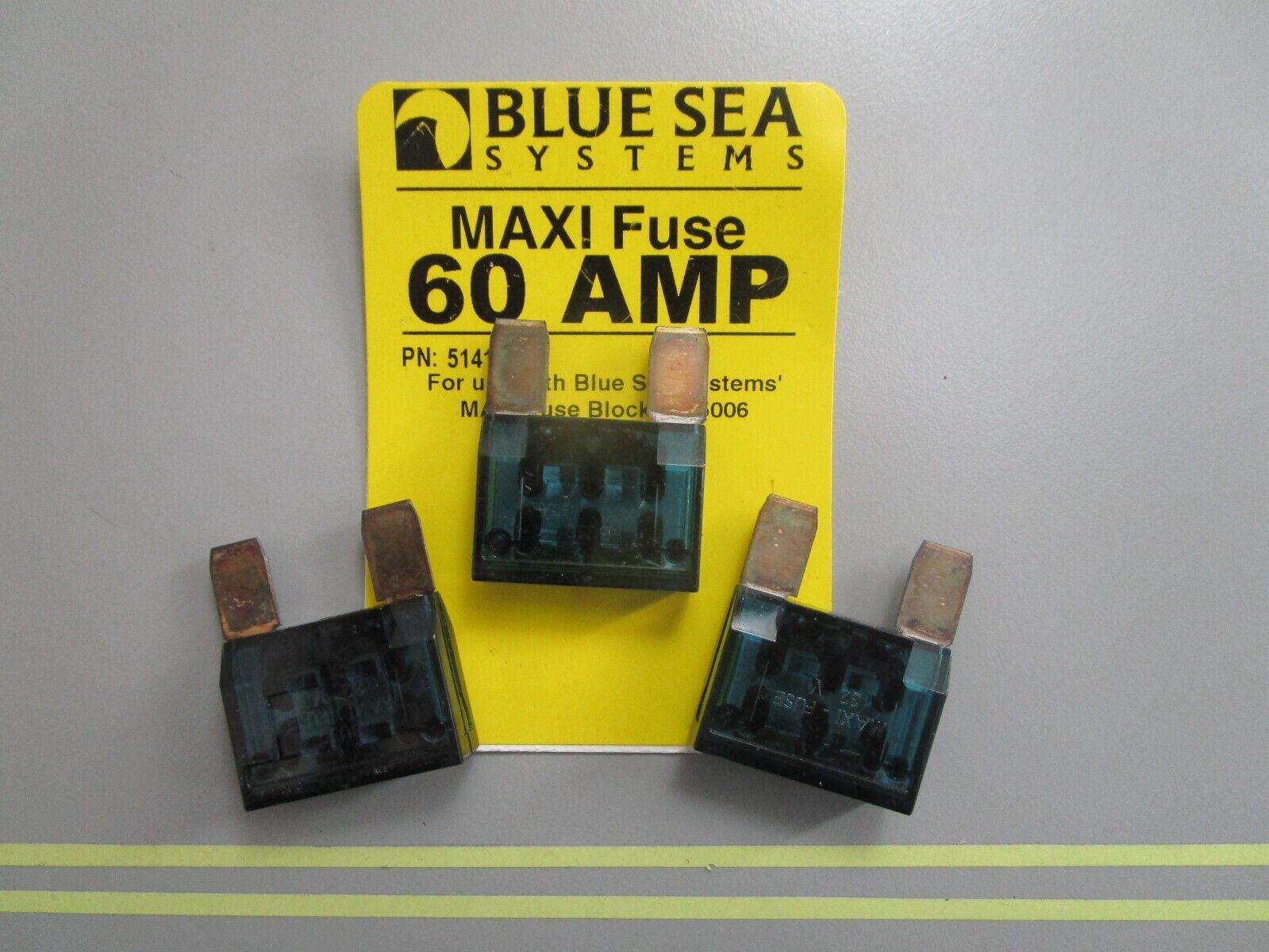 *NEW* (LOT OF 3) 0810 Blue Sea Systems 60AMP Maxi Fuse 5141