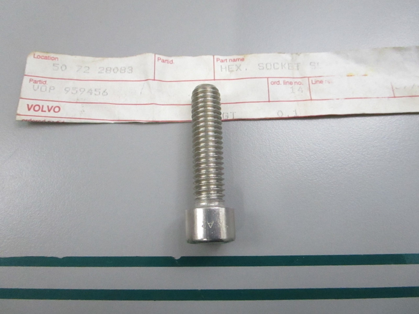 NEW OEM 959456 Volvo Penta Hex Nut Screw 0810