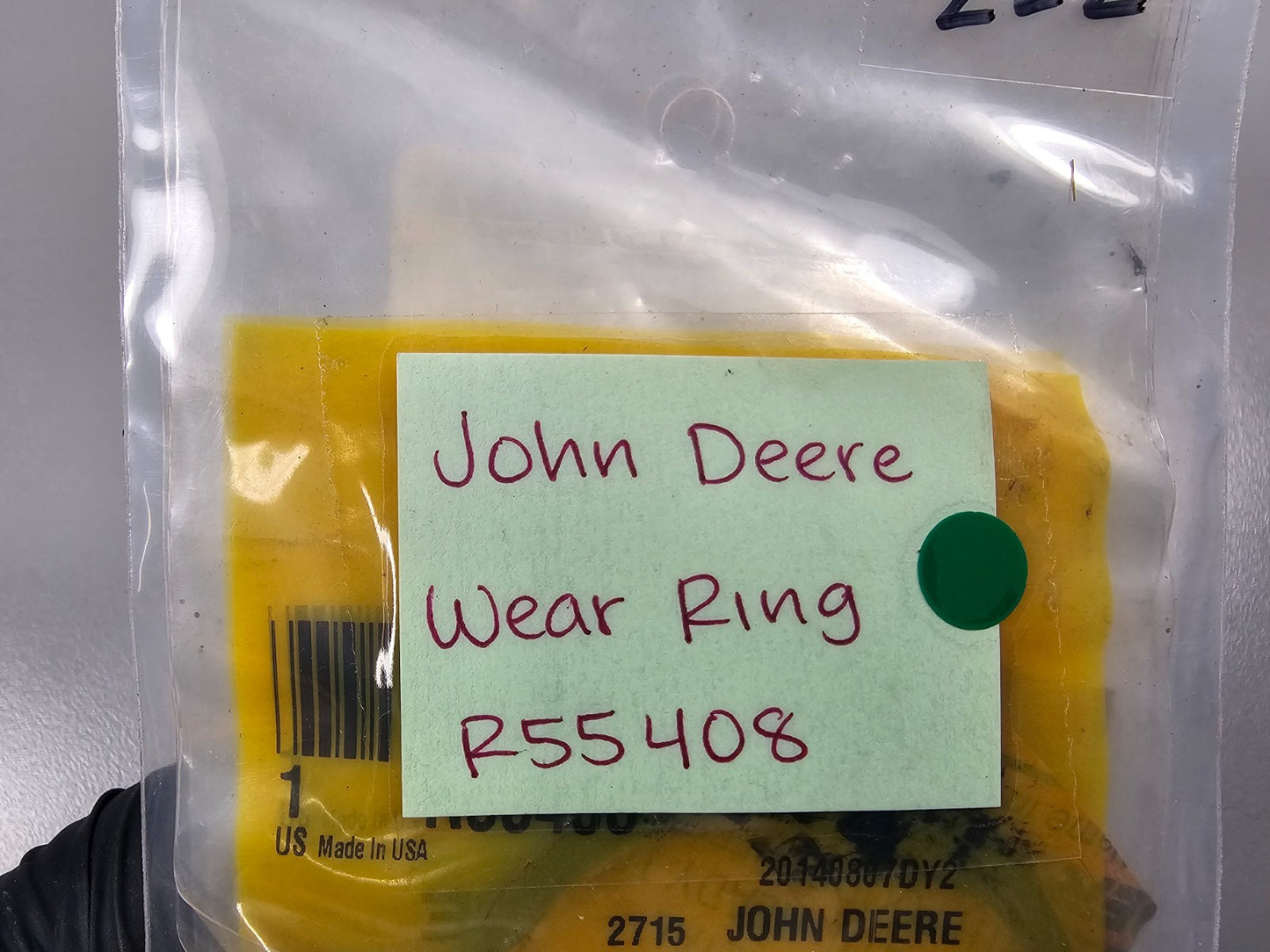NEW OEM (LOT OF 2) R55408 John Deere Wear Ring 0810