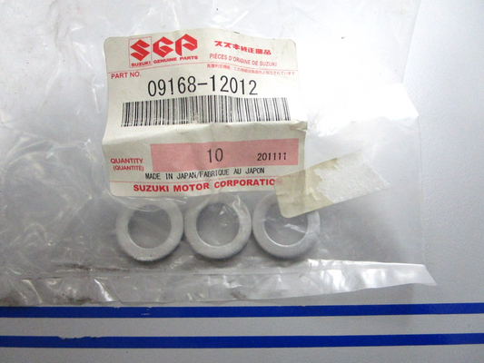 *NEW OEM* (LOT OF 3) 0810 Suzuki Oil Drain Plug Gasket 09168-12012