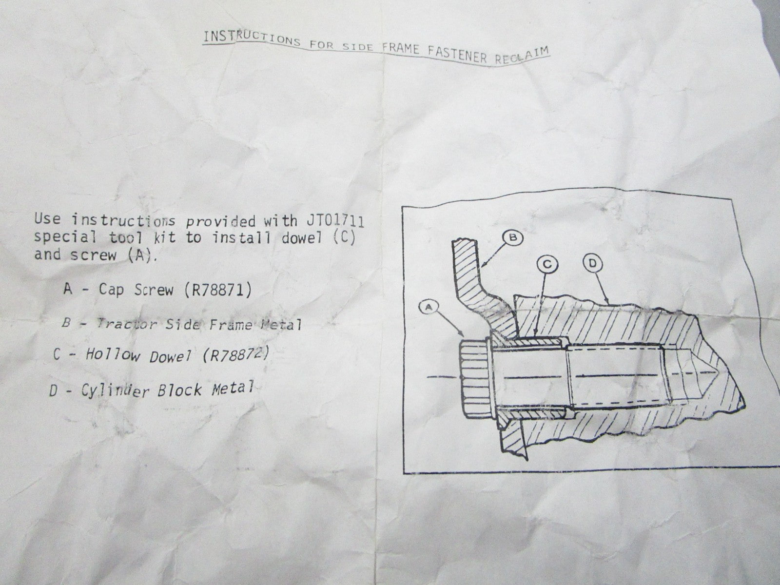 NEW OEM RE13945 John Deere Kit 0810