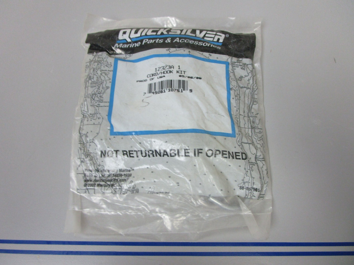 *NEW OEM* 0770 Mercury Quicksilver Cord Hook Kit 12323A1