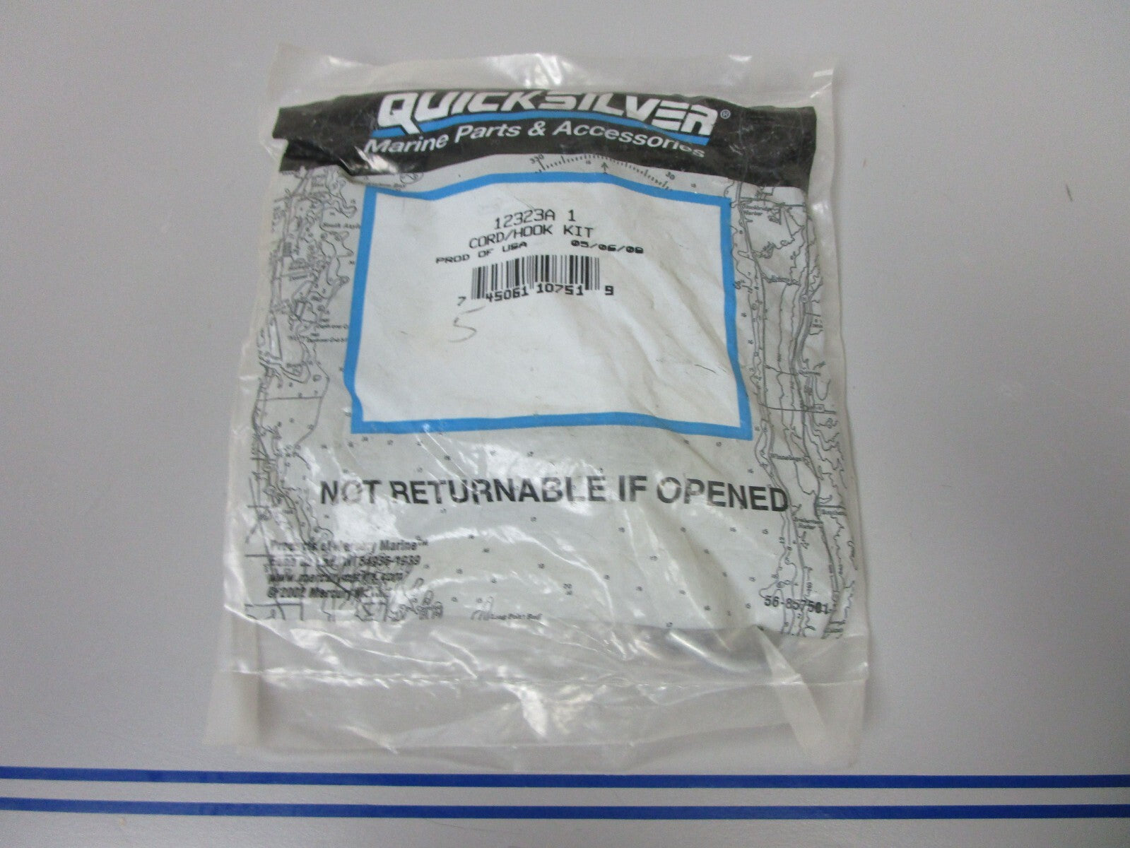 *NEW OEM* 0770 Mercury Quicksilver Cord Hook Kit 12323A1