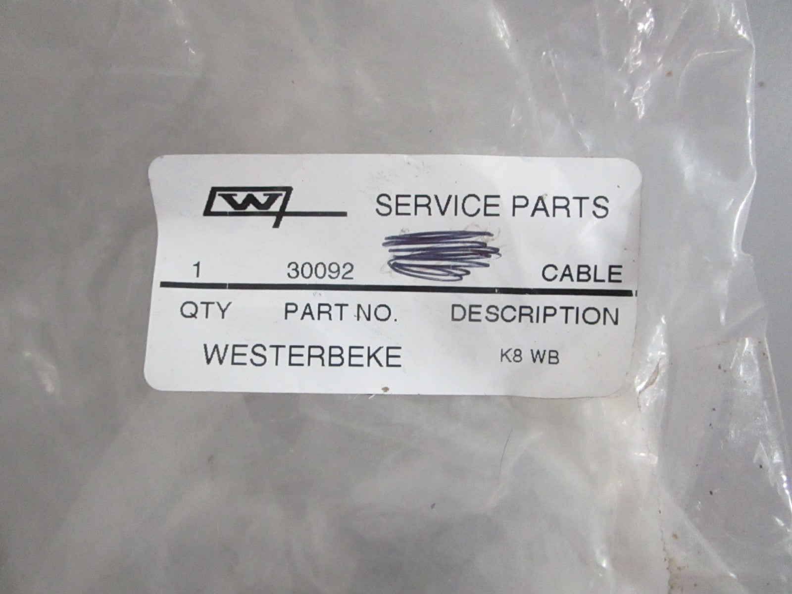 *NEW OEM* 0820 Westerbeke 8 Pin Harness Cable 30092