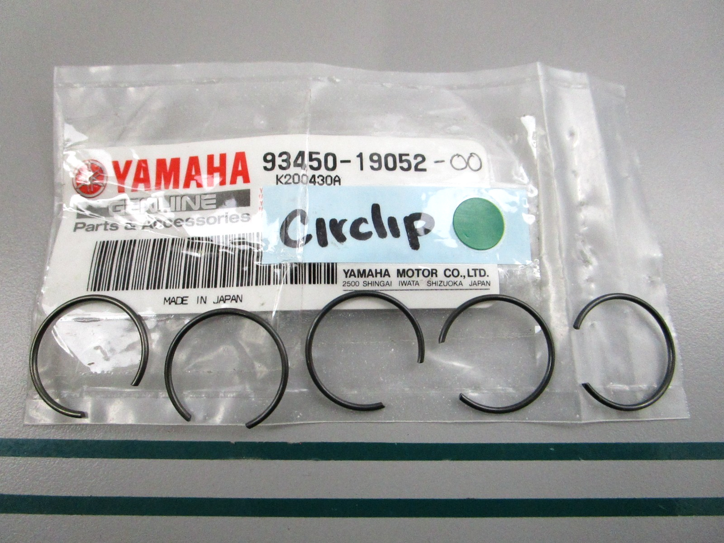 NEW OEM (LOT OF 5) 93450-19052-00 Yamaha Circlip 0810