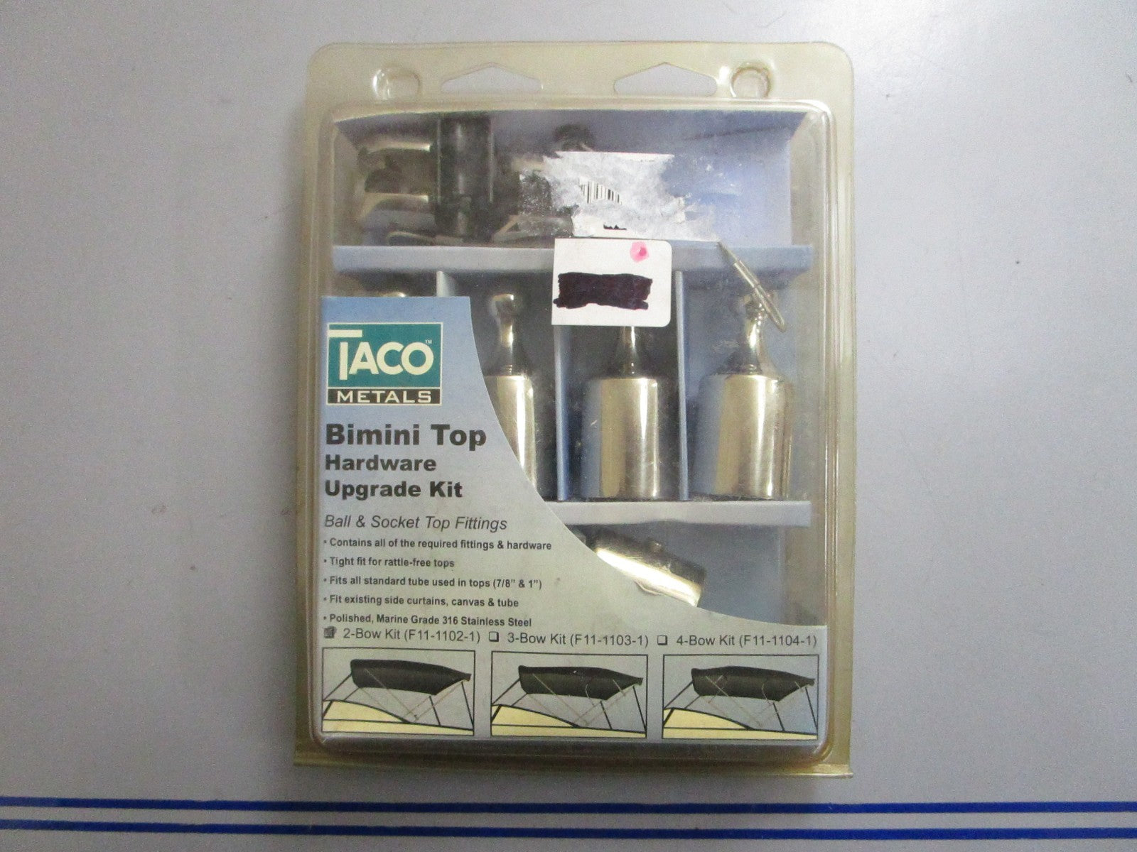 *NEW* 0820 TACO 2-Bowl Ball & Socket Bimini Fitting Kit F11-1102-1