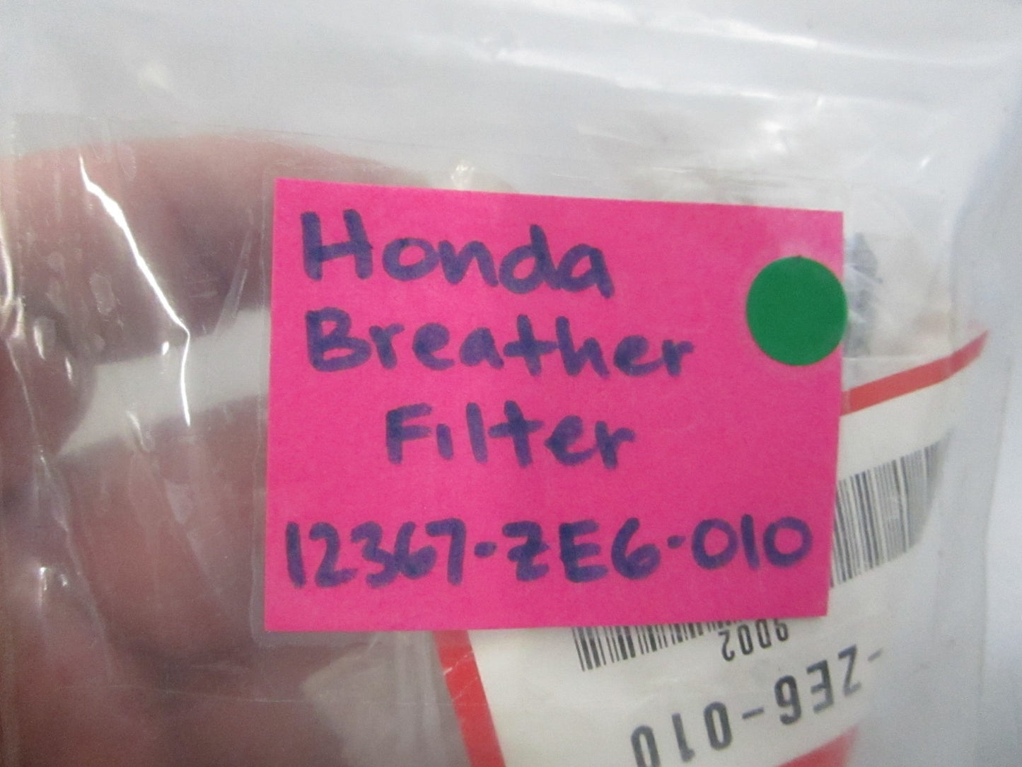 NEW OEM 12367-ZE6-010 Honda Breather Filter 0810