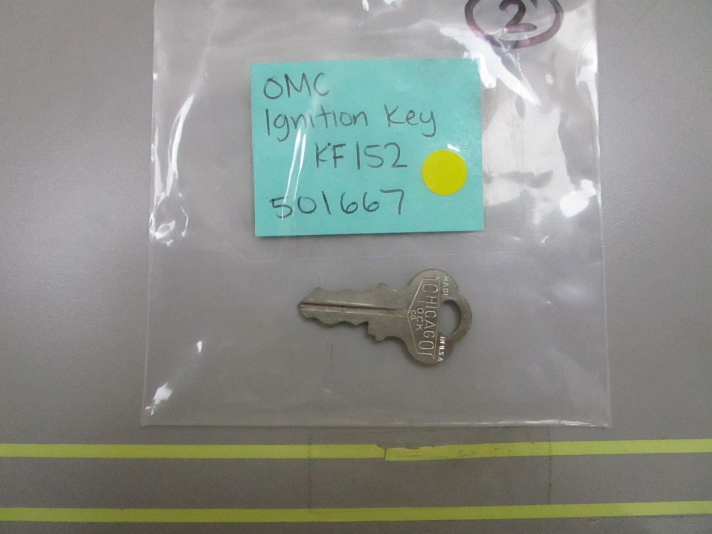 *NEW OEM* 0810 OMC Johnson Evinrude Ignition Key KF152 501667 0501667