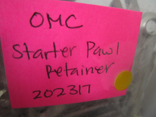 *NEW OEM* (LOT OF 4) 0810 OMC Johnson Evinrude Starter Pawl Retainer 0202317