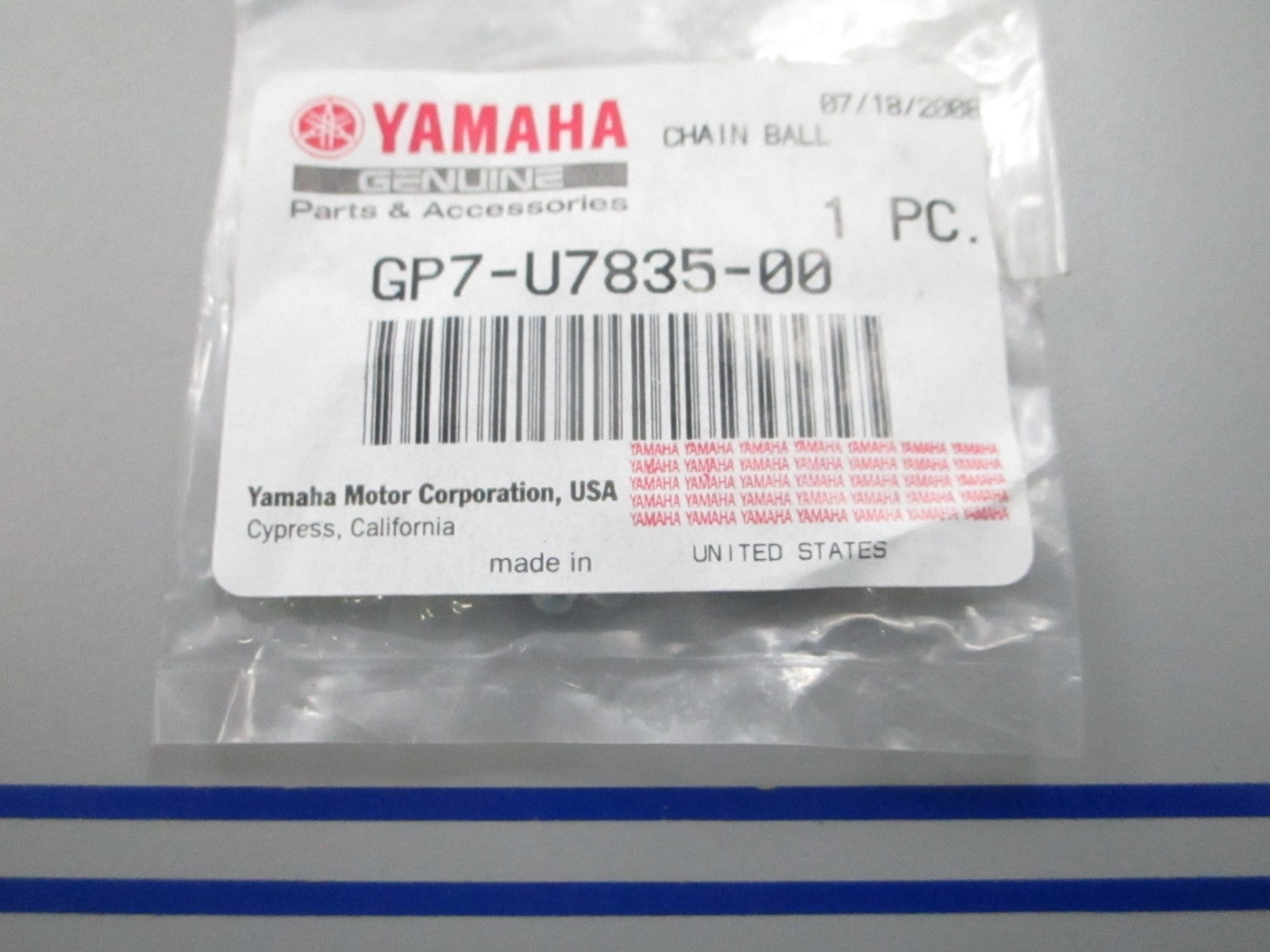 NEW OEM GP7-07835-00-00 Yamaha Chain Ball 0810