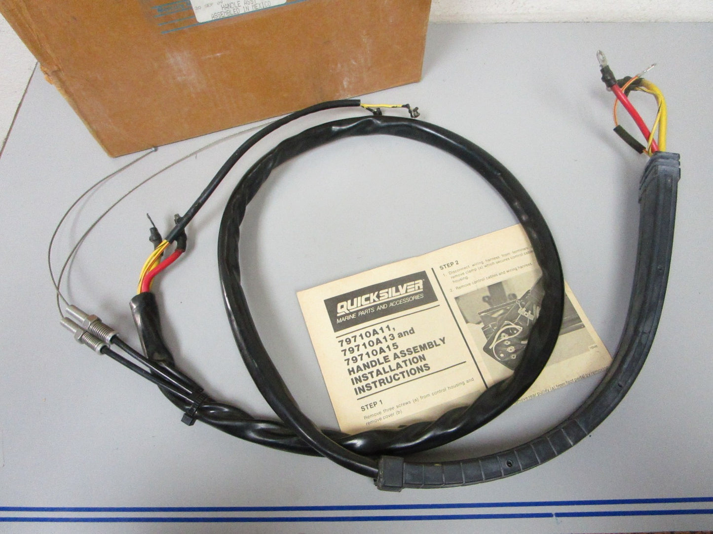 NEW OEM 79710A11 Mercury Mariner 1984 1985 8'ft 200hp Handle Wire Cable Ay 0720
