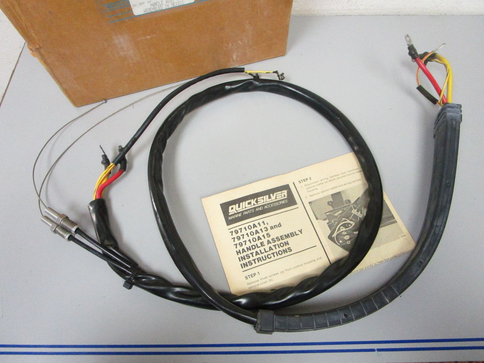 NEW OEM 79710A11 Mercury Mariner 1984 1985 8'ft 200hp Handle Wire Cable Ay 0720