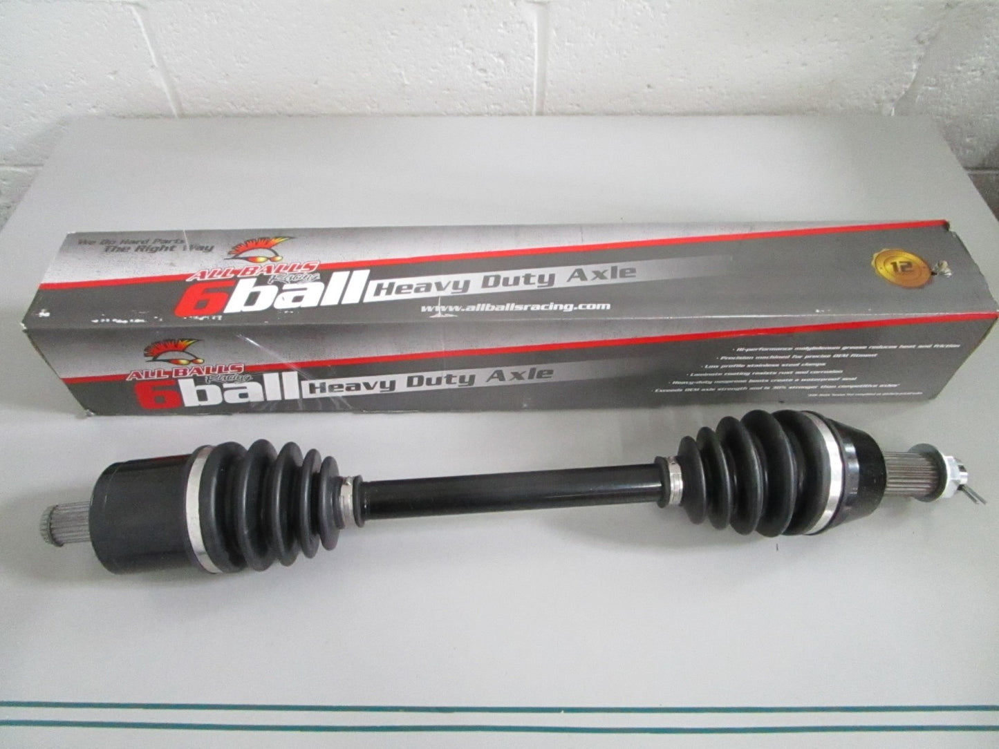 All Balls NEW AB6-PO-8-304 Polaris RZR 570 800 6 Ball HD Front Axle NOS 0820
