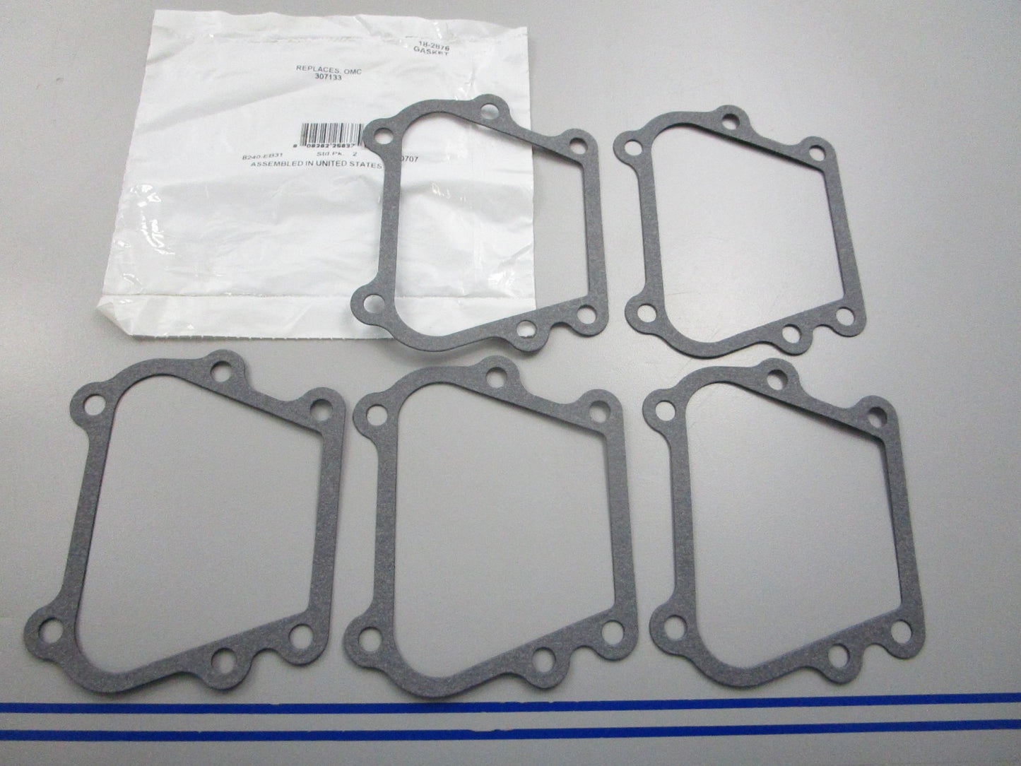 NEW (LOT OF 5) 18-2876 Replaces: OMC 307133 0307133 Sierra Gasket 0810
