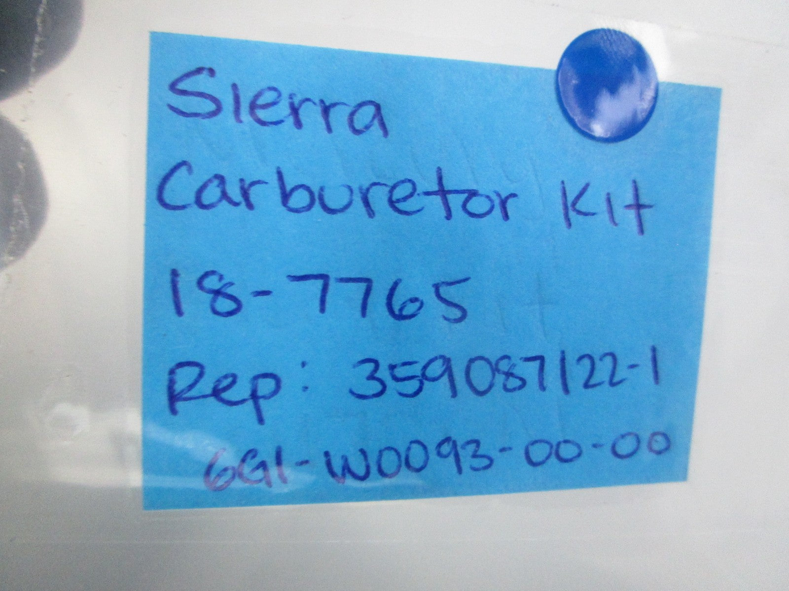 NEW 18-7765 Replaces: 359087122-1 6G1-W0093-00-00 18-7765 Carburetor Kit 0810