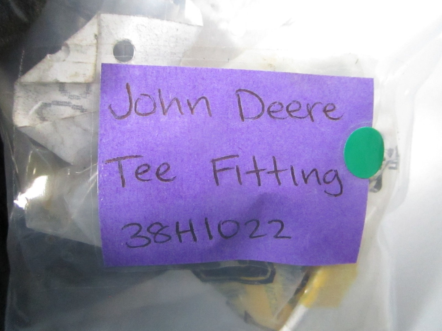 NEW OEM 38H1022 John Deere Tee Fitting 0810