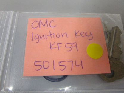 *NEW OEM* 0810 OMC Johnson Evinrude Ignition Key KF59 501574 0501574