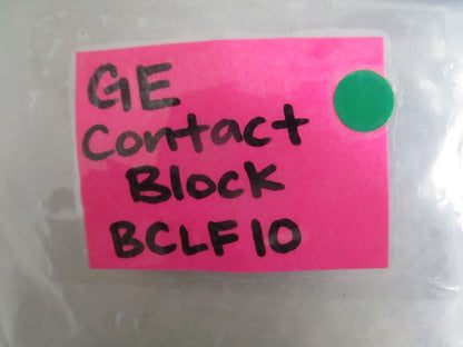 GE BCLF10 CL Series IEC Contactor 1NO Auxiliary Contact Block NEW OEM 0820