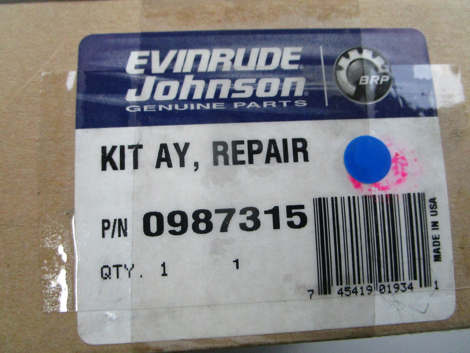 NEW OEM OMC Johnson Evinrude 987315 0987315 Repair Kit Assembly 0810