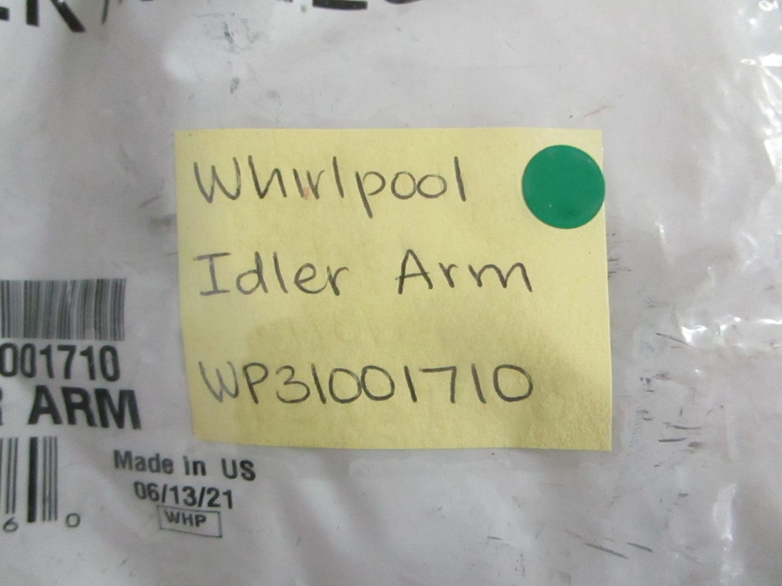 NEW OEM WP31001710 31001710 Whirlpool Dryer Idler Arm 0820