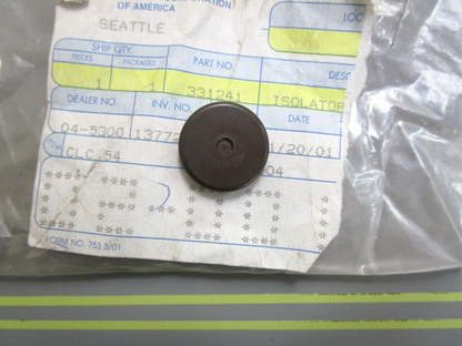 *NEW OEM* 0810 OMC Johnson Evinrude Isolator 331241 0331241