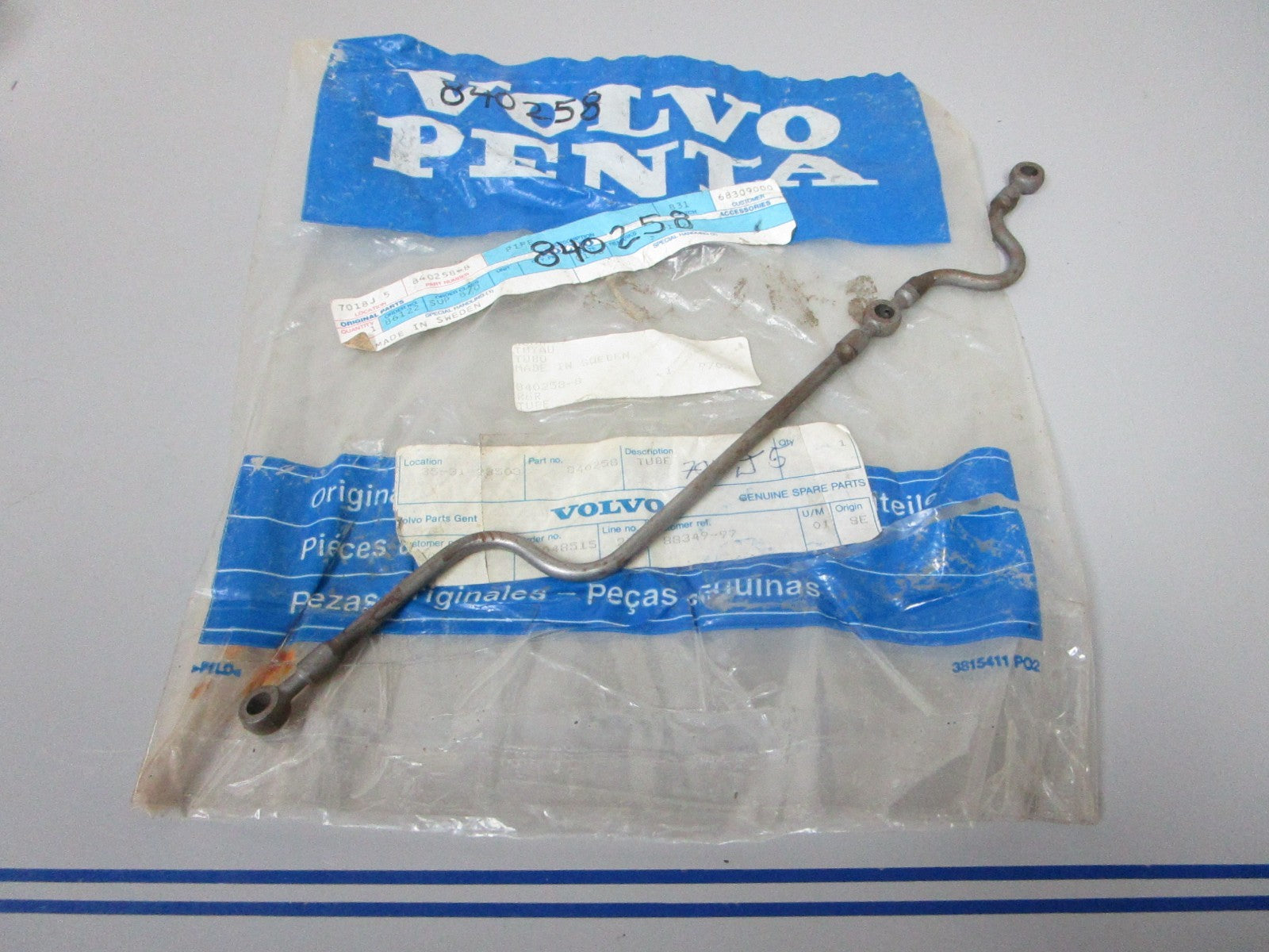 *NEW OEM* 0720 Volvo Penta Pipe 840258