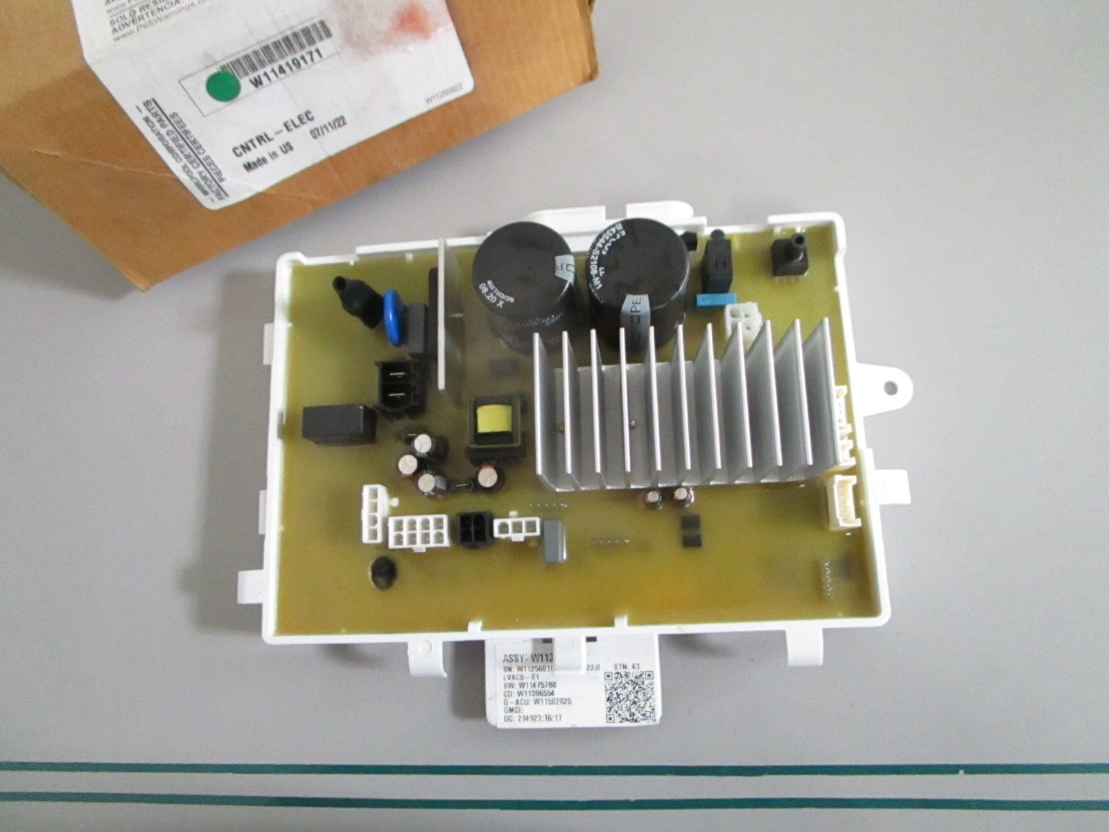 Whirlpool NEW OEM Washer Electronic Control Board W11419171 NOS Part 0820