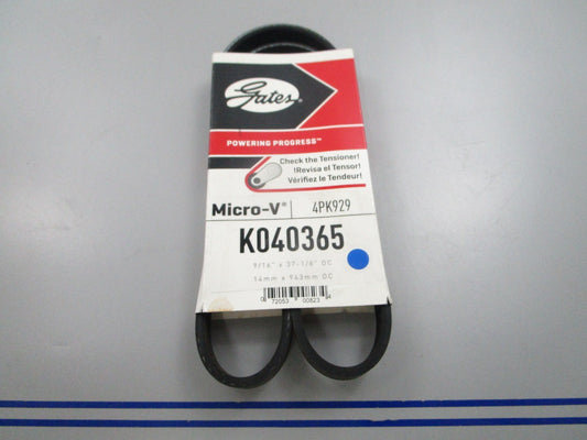 NEW K040365 Gates Micro-V Serpentine Belt 0810