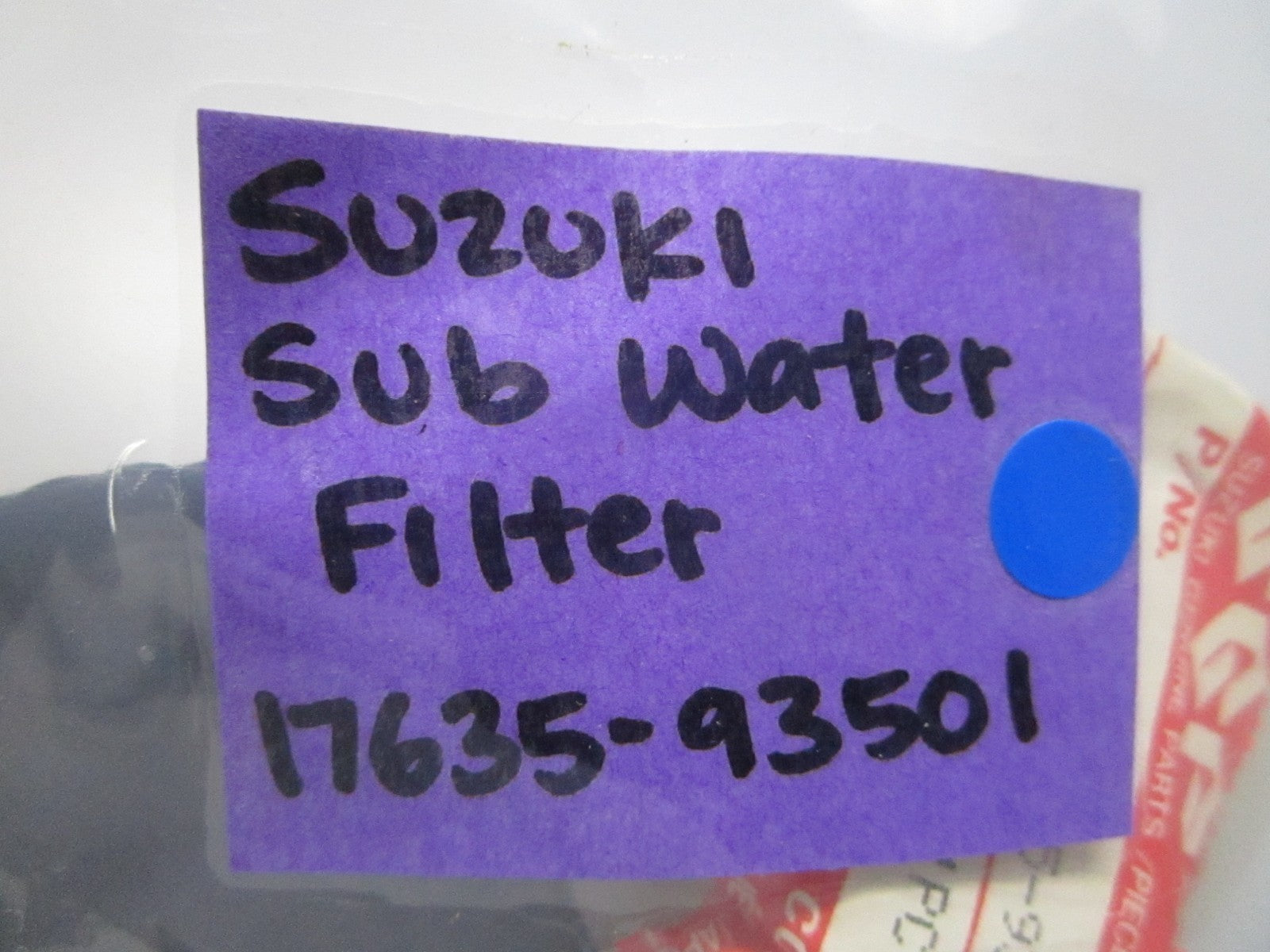 *NEW OEM* 0810 Suzuki Sub Water Filter 17635-93501