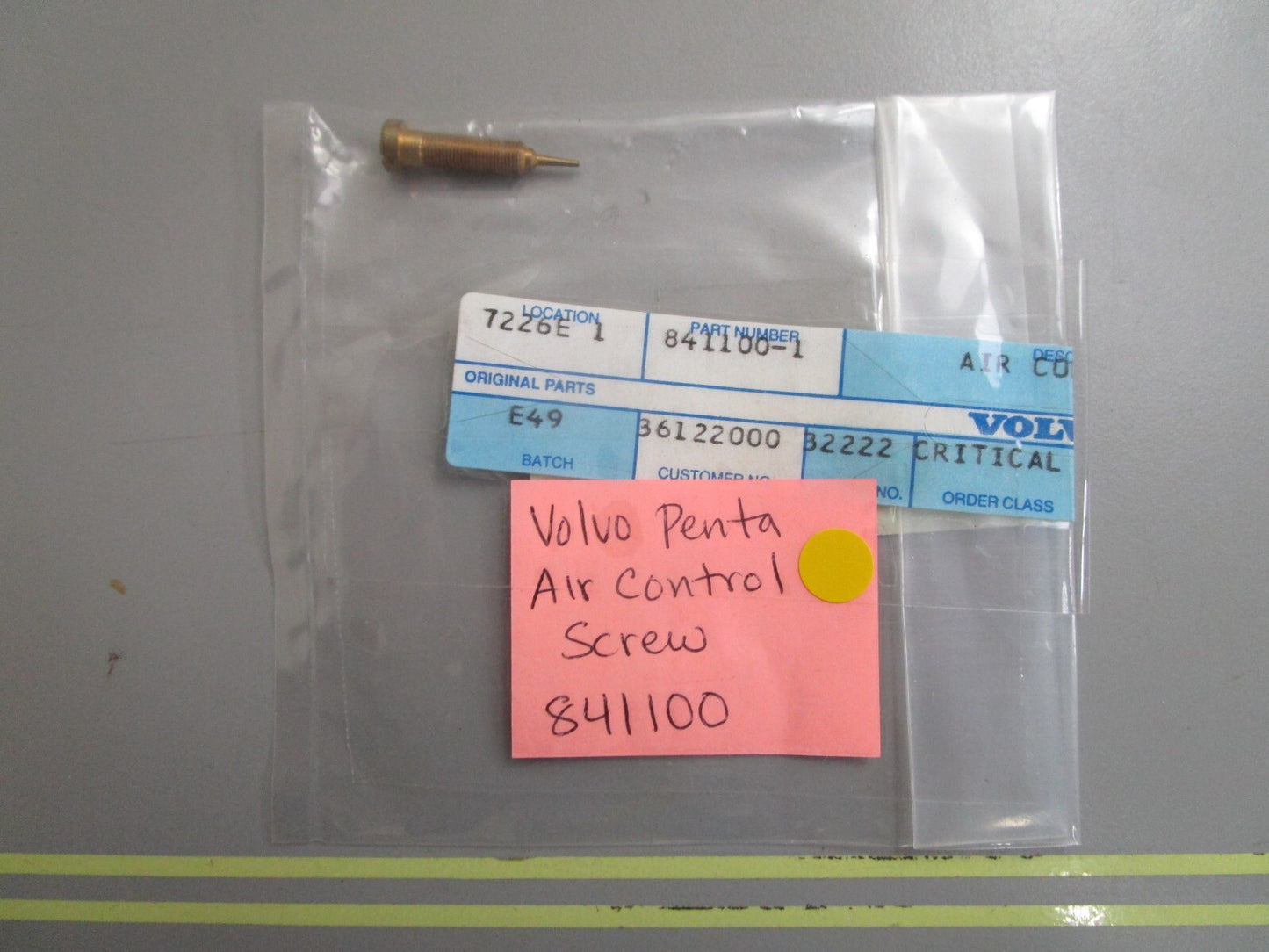*NEW OEM* 0810 Volvo Penta Air Control Screw 841100