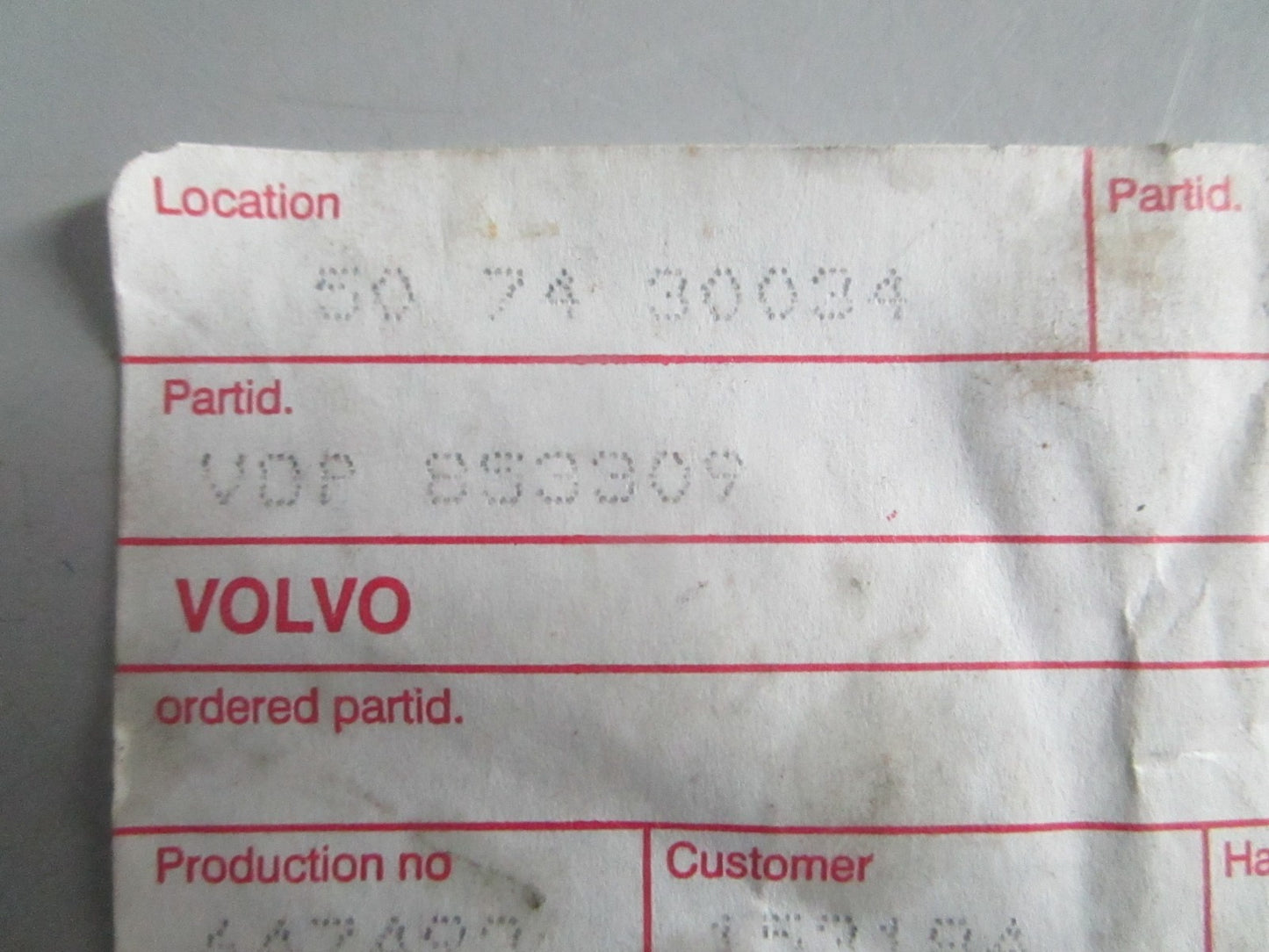 NEW OEM 853309 Volvo Penta Clevis Pin 0820
