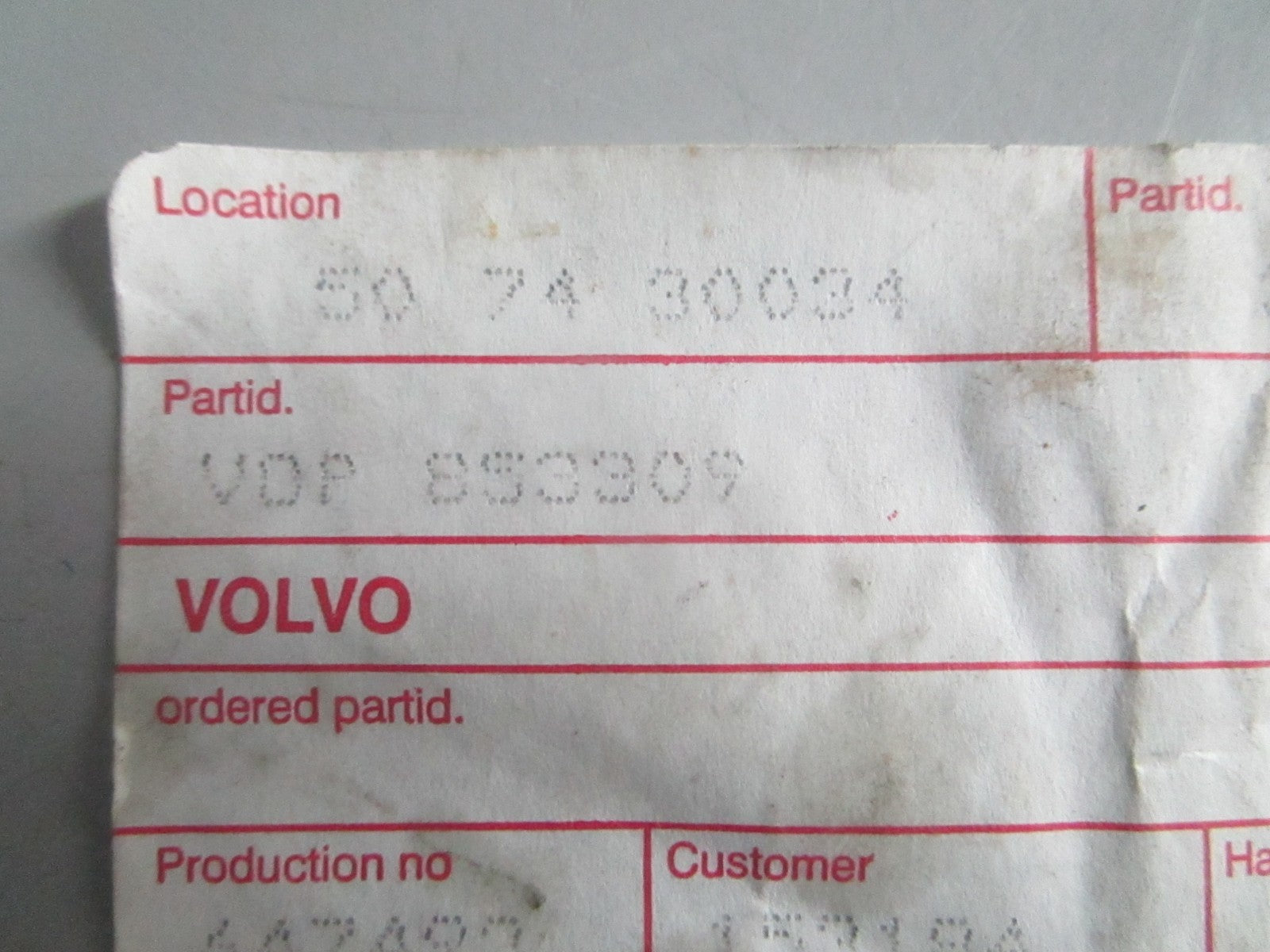 NEW OEM 853309 Volvo Penta Clevis Pin 0820