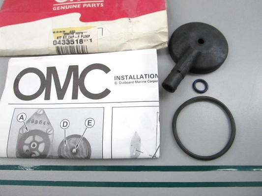 OMC Johnson Evinrude NEW OEM Fuel Pump Cap Kit 0433518 50HP 75HP 115HP NOS 0810