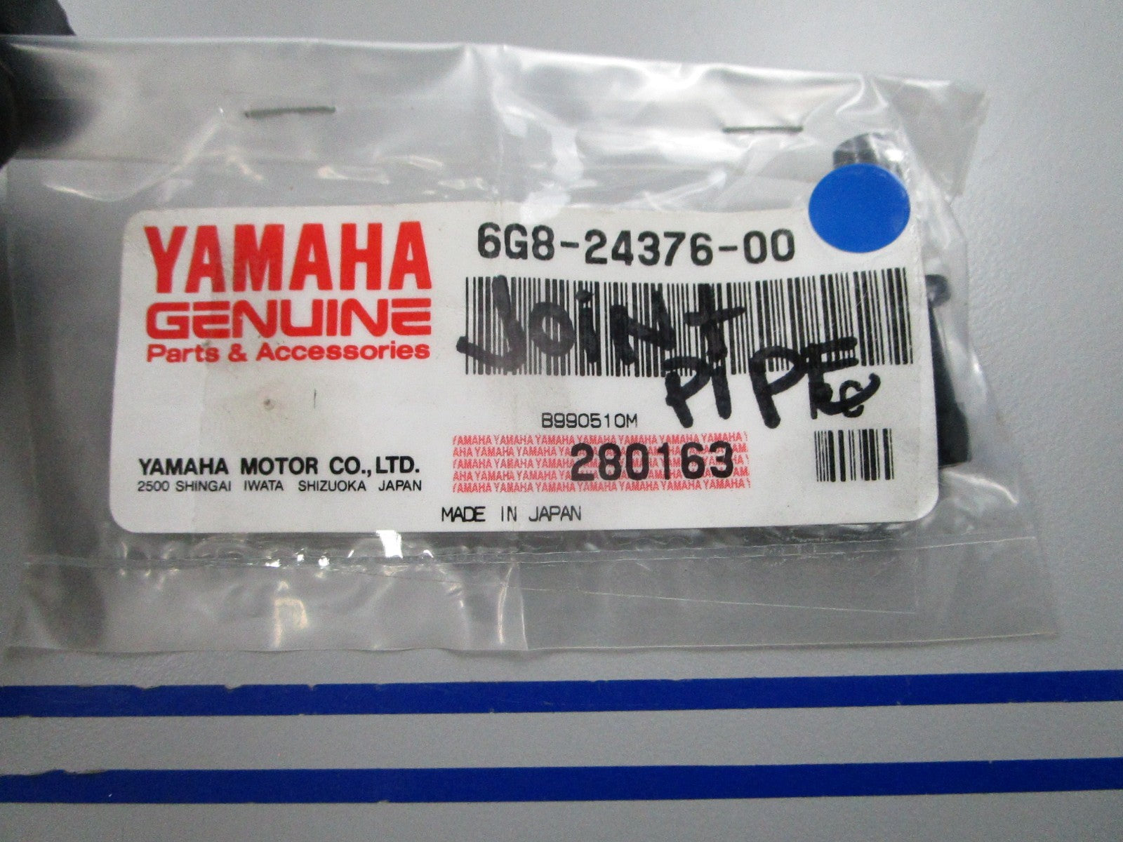 NEW OEM 6G8-24376-00 Yamaha Joint Pipe 0810