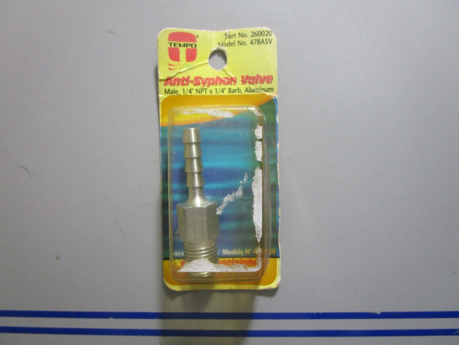 *NEW* 0810 Tempo Anti-Syphon Valve 1/4" 260020