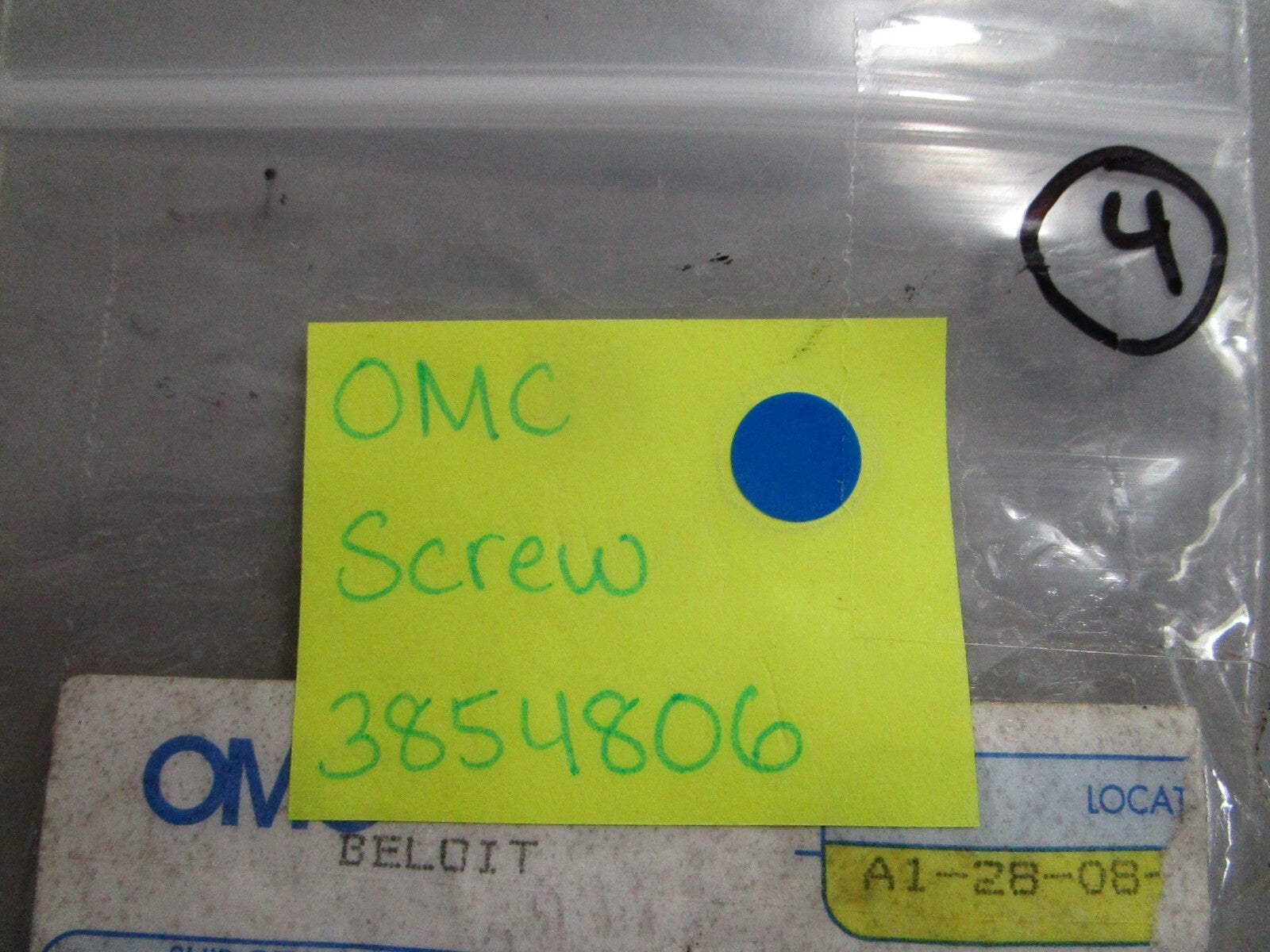 *NEW OEM* 0810 OMC Johnson Evinrude Screw 3854806