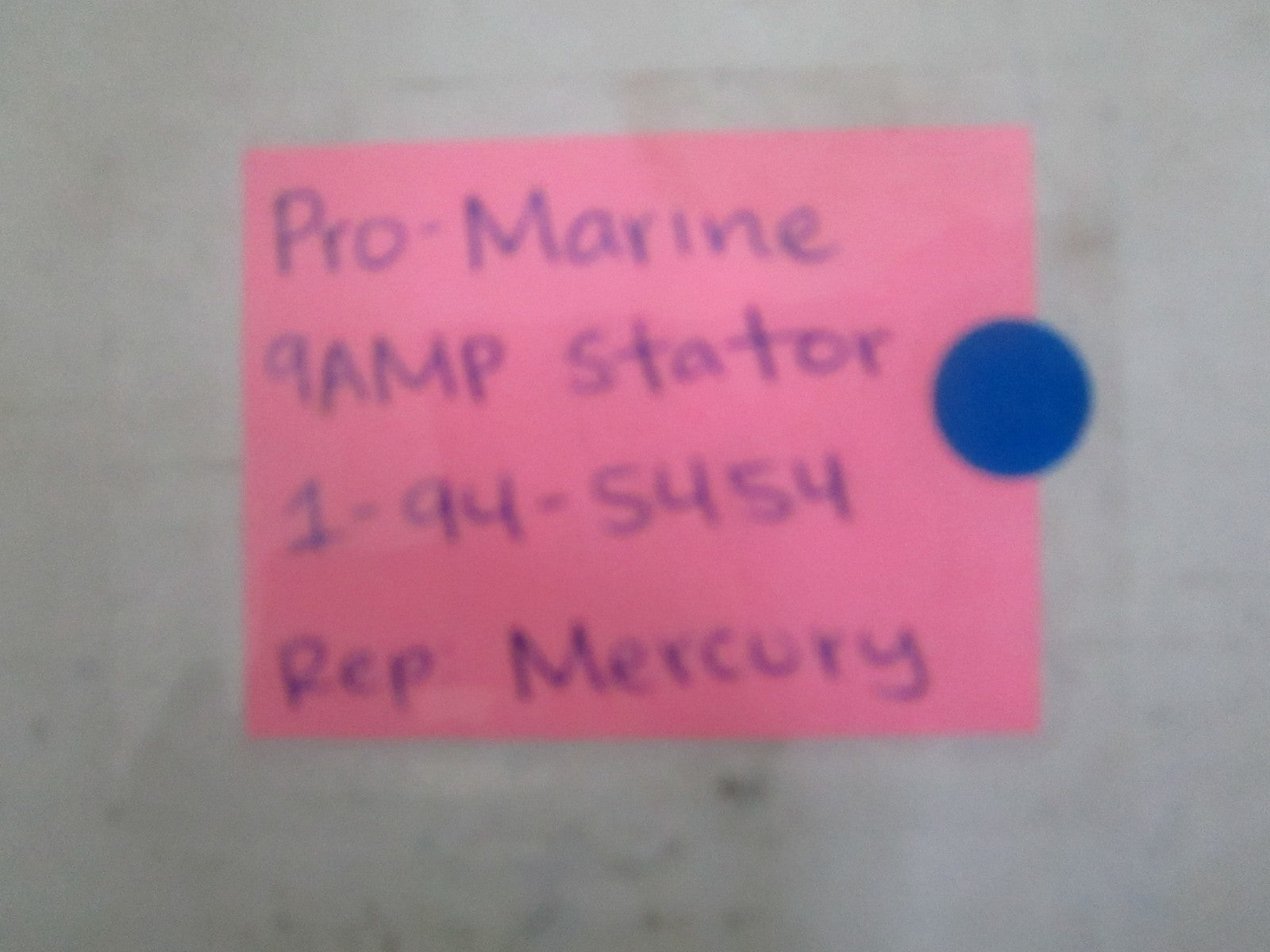 NEW 1-94-5454 Pro Marine 9AMP Stator Rep: 398-5704A7 Mercury 0820